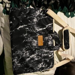 Black & White Marble Color Laptop Case